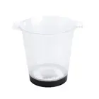 Round LED plastic bar 5L ice bucket for champagne cooler