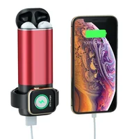 Hot selling 3 In 1 Qi Wireless Charger Portable Power Bank Wireless Charging Powerbank Quick Charger For Smart Phone for watch
Hot selling 3 In 1 Qi Wireless Charger Portable Power Bank Wireless Charging Powerbank Quick Charger For Smart Phone for watch