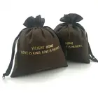 Hot Fashion Custom Logo Promotional Small Luxury Velvet Jewelry Gift Drawstring Pouch Packing Bag