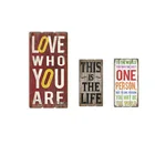 Hot Sale Decorative Wooden Wall Hanging Plaque Support Custom Color Slogans