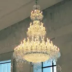 Design Lamp High End Crystal Stairs Chandelier Light Pendant Lamp