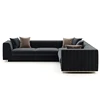 Wholesale italian furniture modern sectional U shape corner sofa reclining sofa