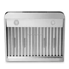 LED Lighting Copper Kitchen Range Hood Cooker Hoods With Filter