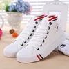 Wholesale kids white canvas high top shoes