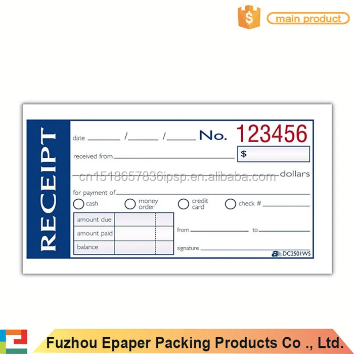50 Sheet 2 Part Carbonless Rent Receipt Book With Running Number Buy Rent Receipt Book Carbonless Job Work Order Book 2 Part Rent Receipt Book