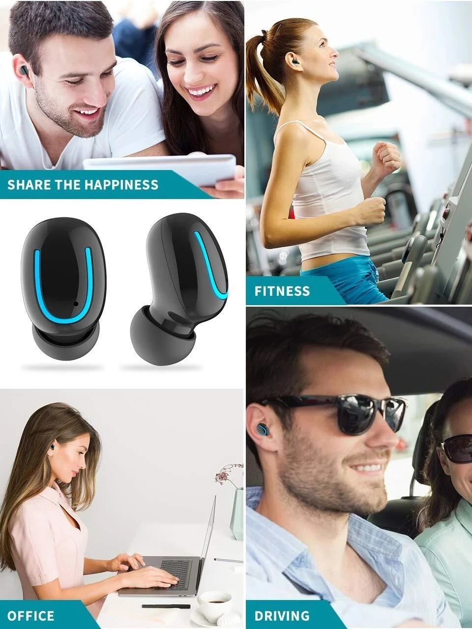 Manufacturer Supplier Original Headphone Q32 Earphone Wireless Neckband Earphone - ANKUX.COM