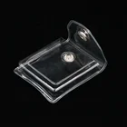 Personalized Custom size plastic candy bag biodegradable clear PVC pouch with snap button