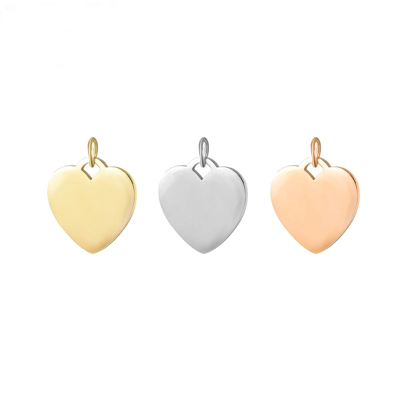 Fashion Jewelry Stainless Steel Custom Heart Shape Engrave Logo Charms for bracelet, Silver;gold;rpse gold;black
Fashion Jewelry Stainless Steel Custom Heart Shape Engrave Logo Charms for bracelet, Silver;gold;rpse gold;black