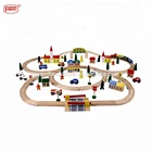 ho train sets first learning super wooden train set hangzhou OEM Wooden Train Set With Accessories toys for babies