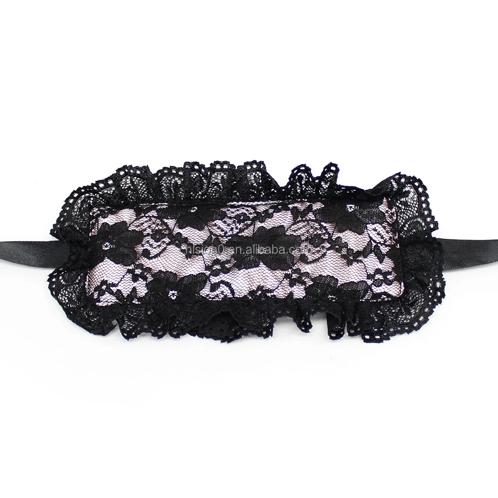 Soft Touch Lace Sleeping Eye Mask With Wrist Cuffs Bondage Sex