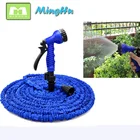 25FT-150FT Canvas Magic Hot Water Expandable Flexible Garden Hose Pipe