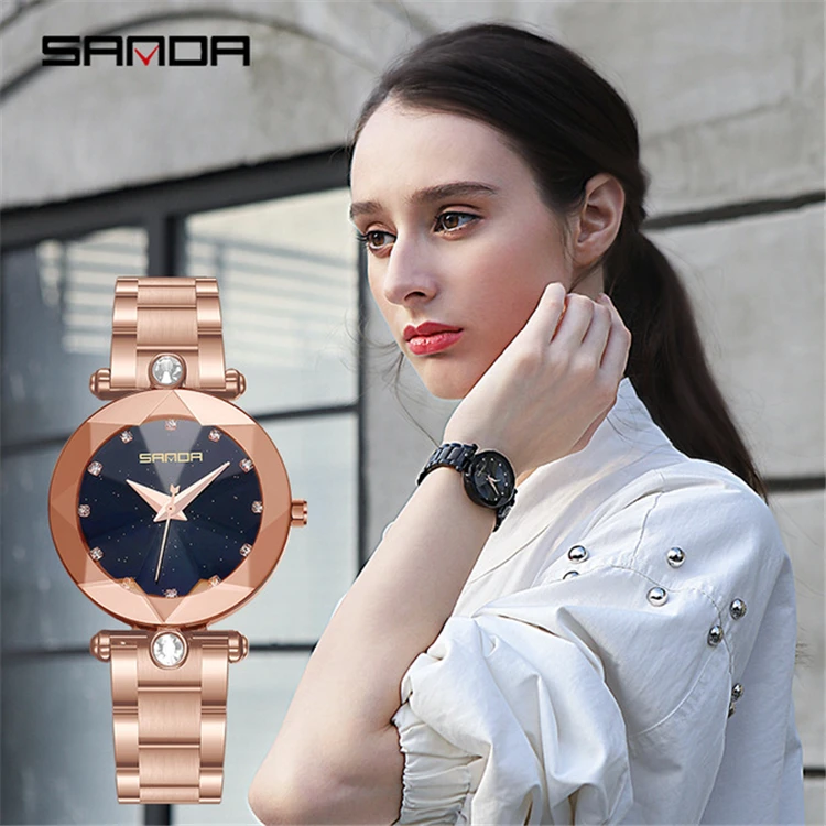 SANDA 257 Watch Women Rose gold Stainless Steel Quartz Watches Top Brand Luxury Dress Clock Ladies Wrist Watch Relogio Feminino
SANDA 257 Watch Women Rose gold Stainless Steel Quartz Watches Top Brand Luxury Dress Clock Ladies Wrist Watch Relogio Feminino