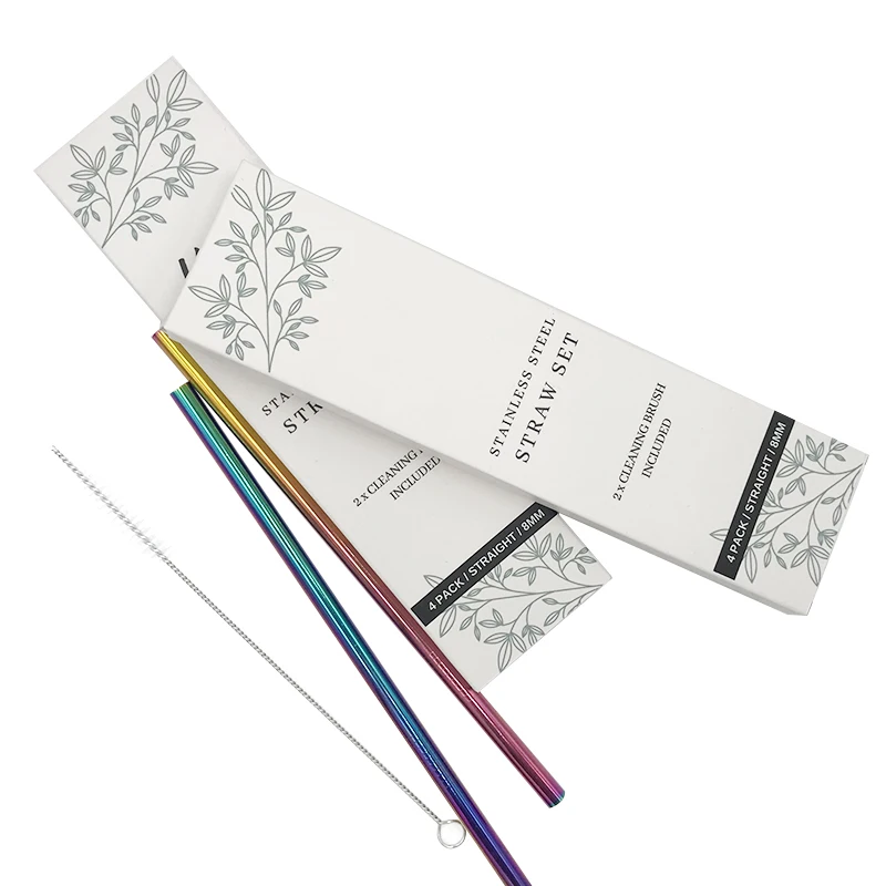 Exclusive 4 pack Craft Box 8.5in Titanium Colorized Steel Straw Set, Rainbow / multicolor
Exclusive 4 pack Craft Box 8.5in Titanium Colorized Steel Straw Set, Rainbow / multicolor