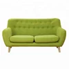 Italian style green living room sofa with cushions
