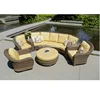 Hot sale discount patio outdoor garden wicker big sofa set designs furniture