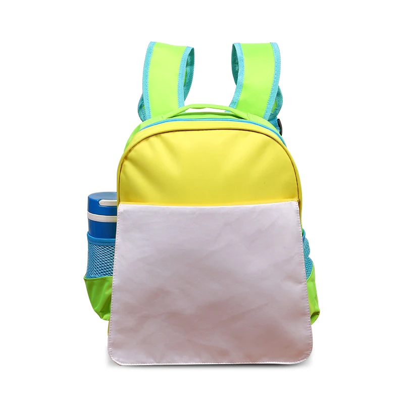 Polyester material sublimation kids school bag for print picture and custom logo, Yellow and green
Polyester material sublimation kids school bag for print picture and custom logo, Yellow and green