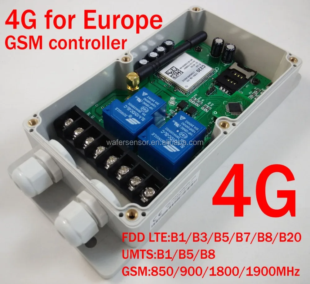 4G / 3G / GSM SMS remote control switch box for Europe version