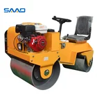 Single drum handle operate small compactor road roller machine