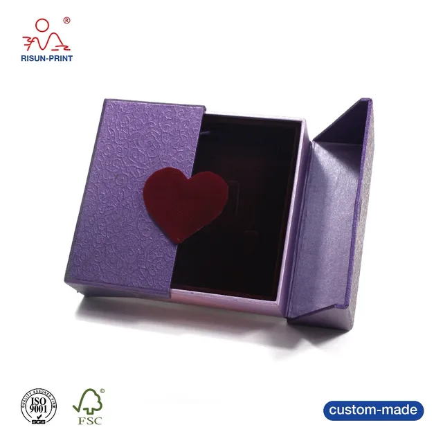 heart shape valentine gift box/mini double door gift box/unique