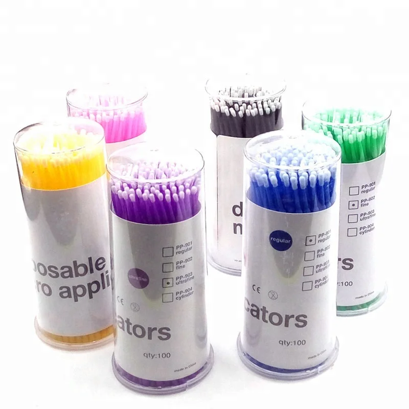 wholesale100pcs Lint Free Eyelash Brush Eyelash Extension 6colors Micro Brush Eyelash Extension Tools, Pink/green/black/green/purple/blue
wholesale100pcs Lint Free Eyelash Brush Eyelash Extension 6colors Micro Brush Eyelash Extension Tools, Pink/green/black/green/purple/blue