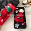 Hot selling cute girl use knit hats fur mobile phone case for iphone 6 6s case
