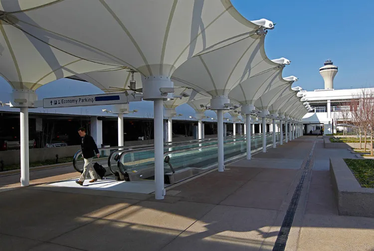 PTFE Tensile Membrane Architecture Tensile Shade Structures 