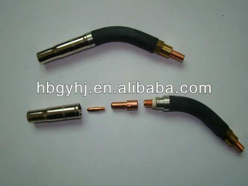 ESAB/PSF 305A contact tip holder/tip body in MIG welding torch, View