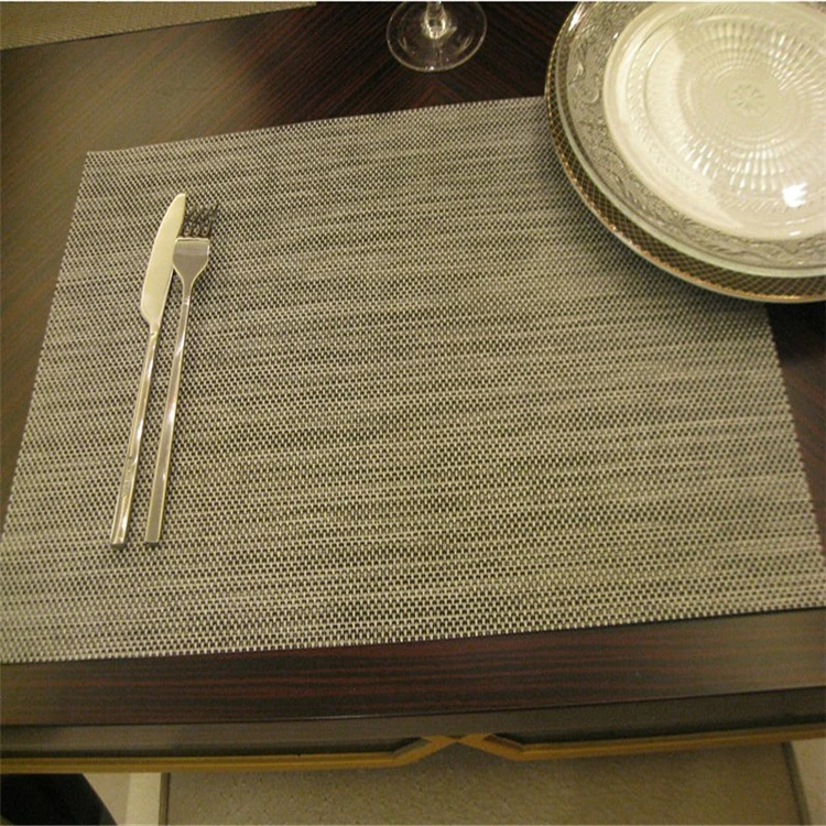 Hot Sale Table Mats And Pads Mesh Woven Vinyl Placemats For