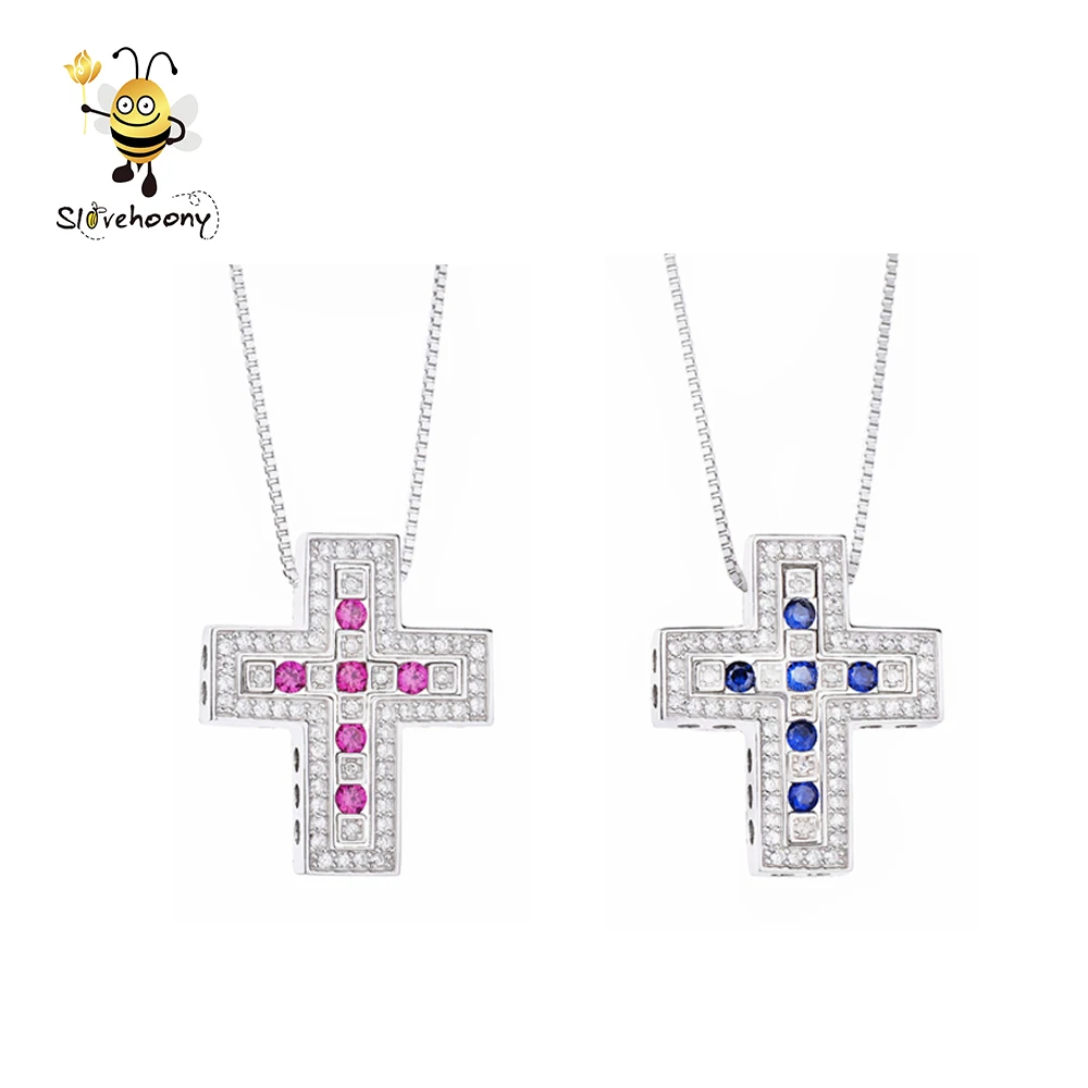 Slovehoony Belle Epoque Double Cross Pendant Necklace For Men Pure 925 Sterling Silver Wedding Cross Necklace Handmade 6 Colors
Slovehoony Belle Epoque Double Cross Pendant Necklace For Men Pure 925 Sterling Silver Wedding Cross Necklace Handmade 6 Colors