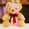 Wholesale standing long arm giant children happy birthday plush rainbow teddy bear with custom shirt for sale