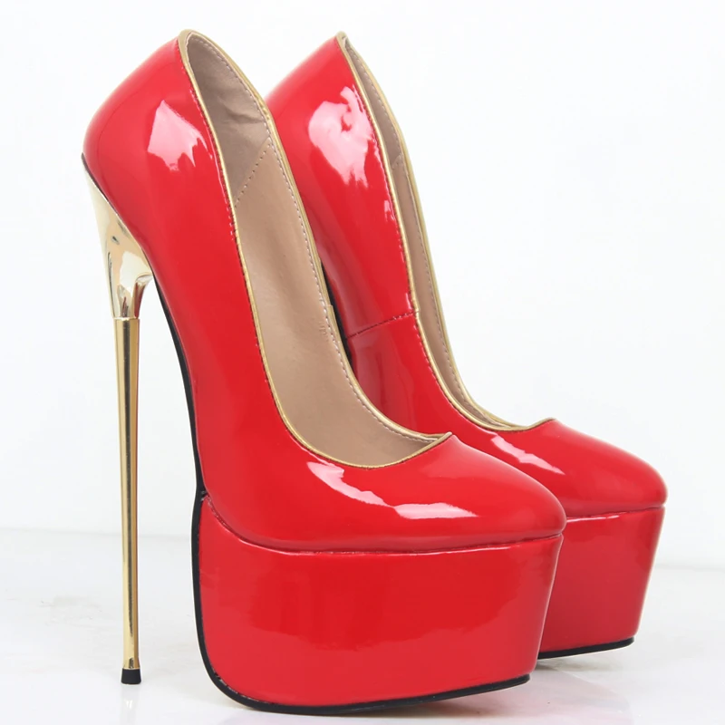 red bottom platform shoes