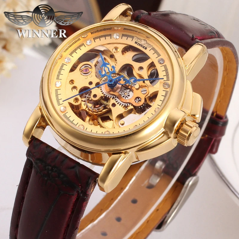Winner Golden Geometry Design Transparent Skeleton Dial Mens Watch Top Brand Luxury Automatic Fashion Mechanical Watch Clock
Winner Golden Geometry Design Transparent Skeleton Dial Mens Watch Top Brand Luxury Automatic Fashion Mechanical Watch Clock