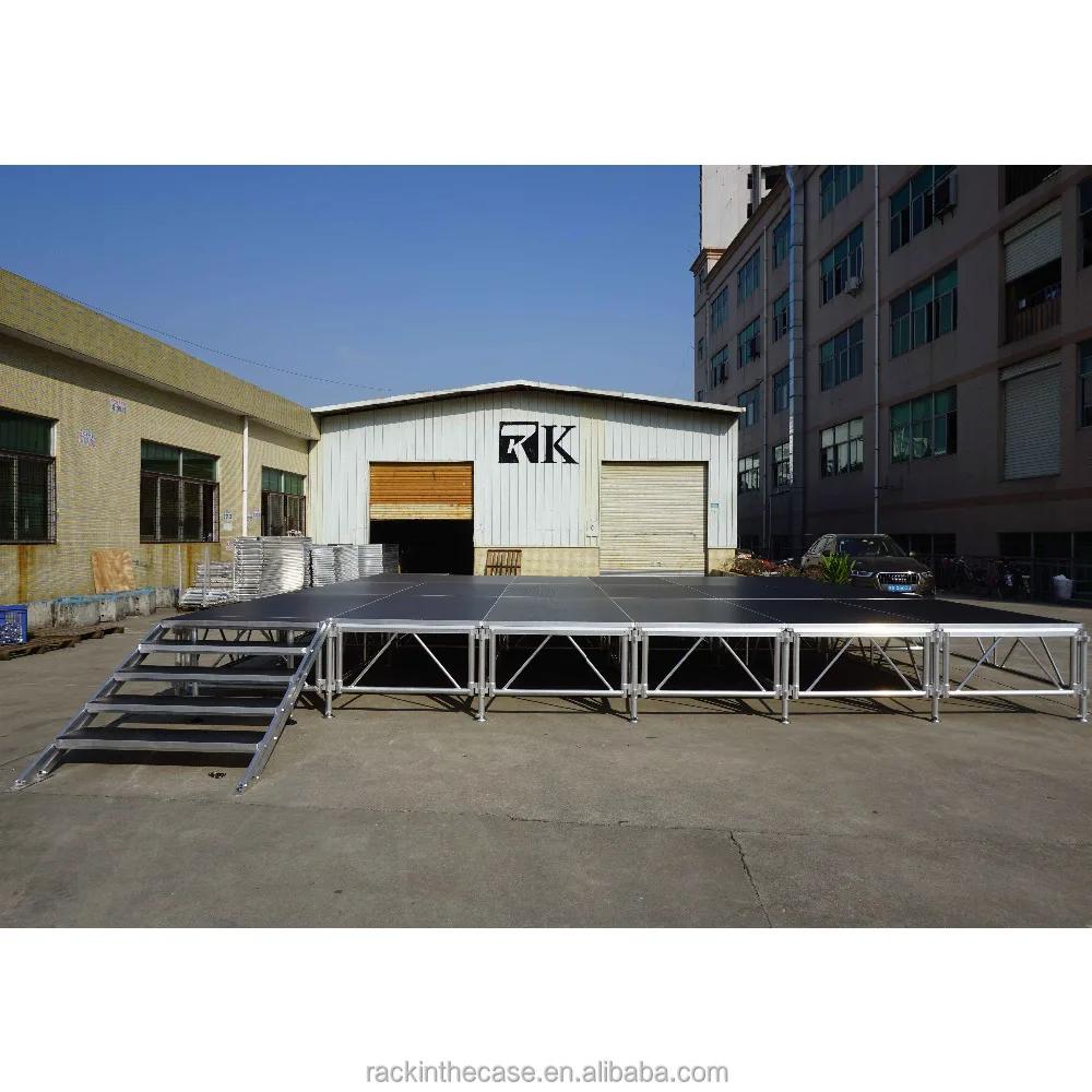 RK aluminum portable stage leg/collapsible stage/heavy duty concert stage for sale