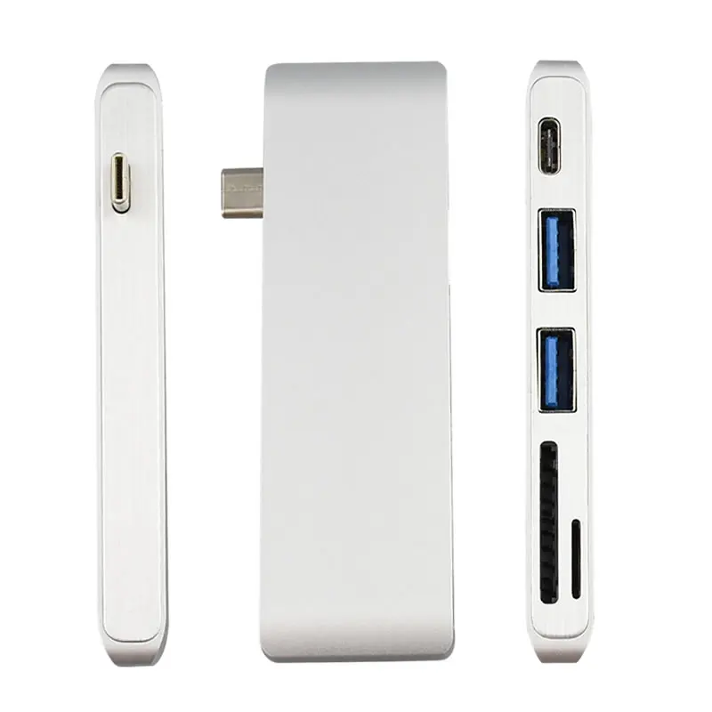 5 in 1 type c to usb 3.0 M sd card reader USB C adapter converter cable, Silver/gold/customized
5 in 1 type c to usb 3.0 M sd card reader USB C adapter converter cable, Silver/gold/customized