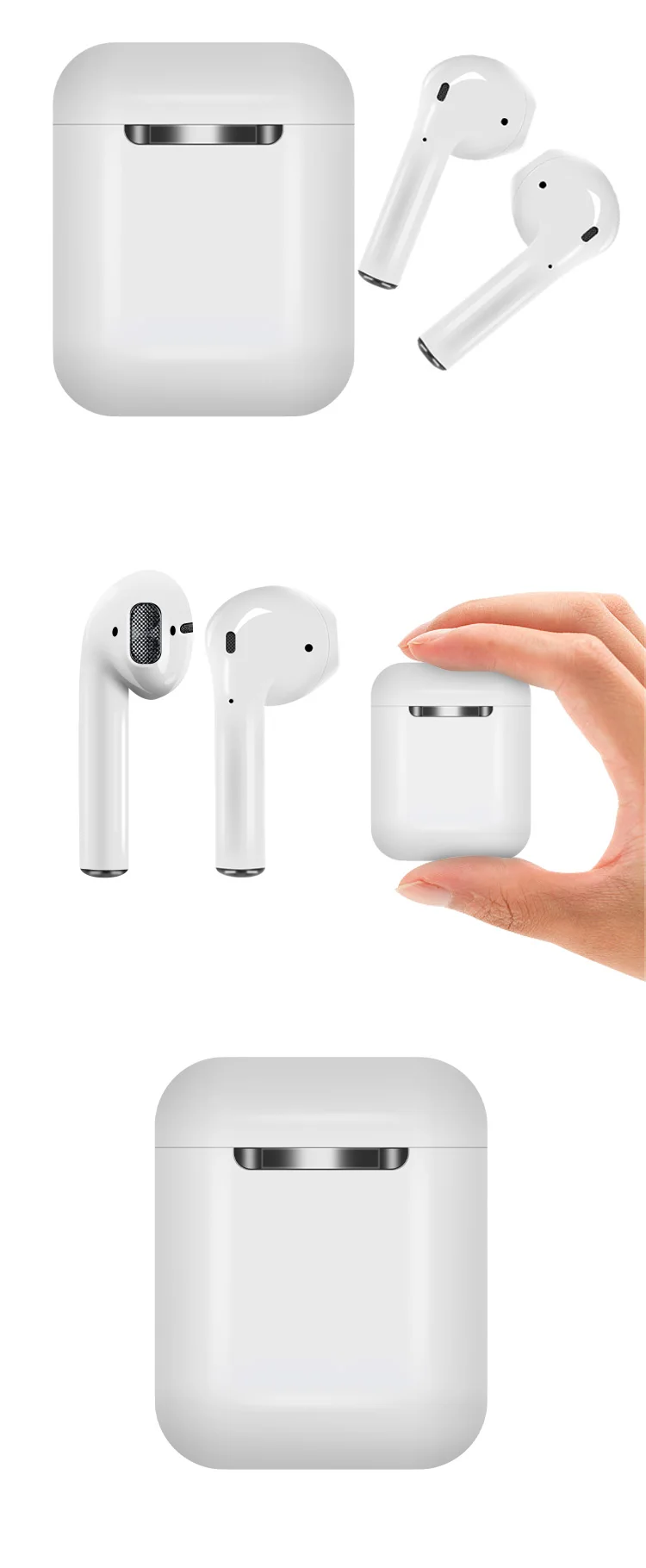 i9s i10tws i10 blueteeth headphones touch siri auto power on anto pairing i10 tws wireless earphones in tws i10 - ANKUX.COM