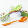 LULA 4 pcs Colorful Plastic Spoon for Tea Sauce Soup