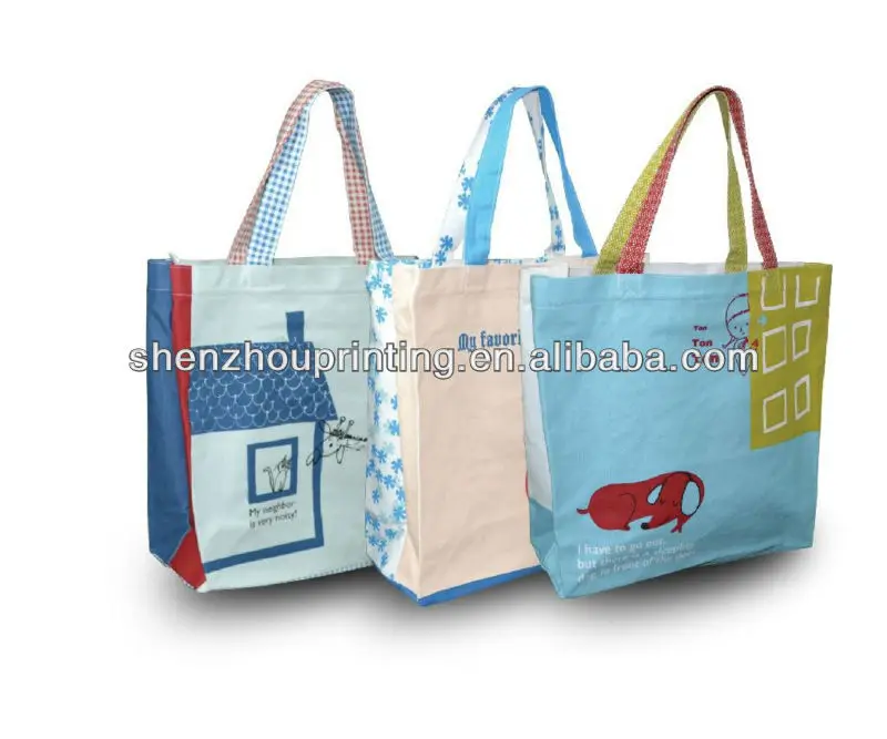 Green Fashion hotel cotton printing laundry bag