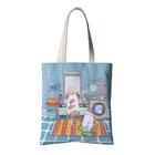 Accept Customized Printing Tote Bag Cotton Canvas Shopping Promotion Bag