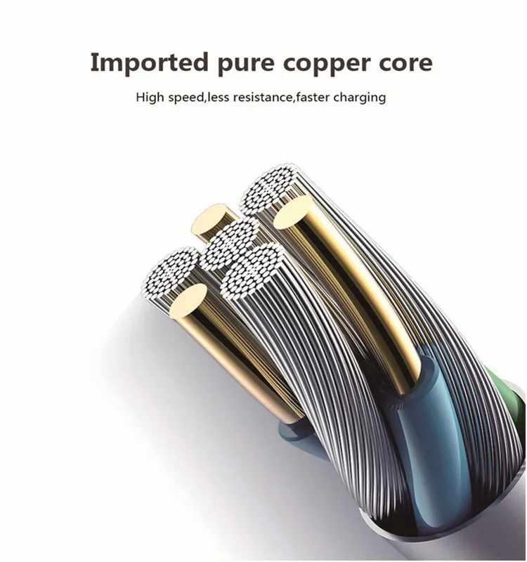 Micro Usb Type-C Magnetic Phone Cable LED Fast Charging Cable Mini Usb C Charge Cord Charging For Mobile - ANKUX.COM