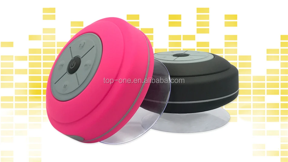 New design LED sucker bluetooth shower speaker, waterproof bluetooth speaker with LED light - ANKUX.COM