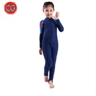 Kids Beachwear Upf50+ Uv Protection Chest Zip Swimwear