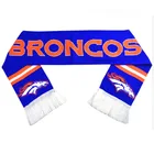 OEM cheap acrylic knit custom cheering fan football soccer scarf