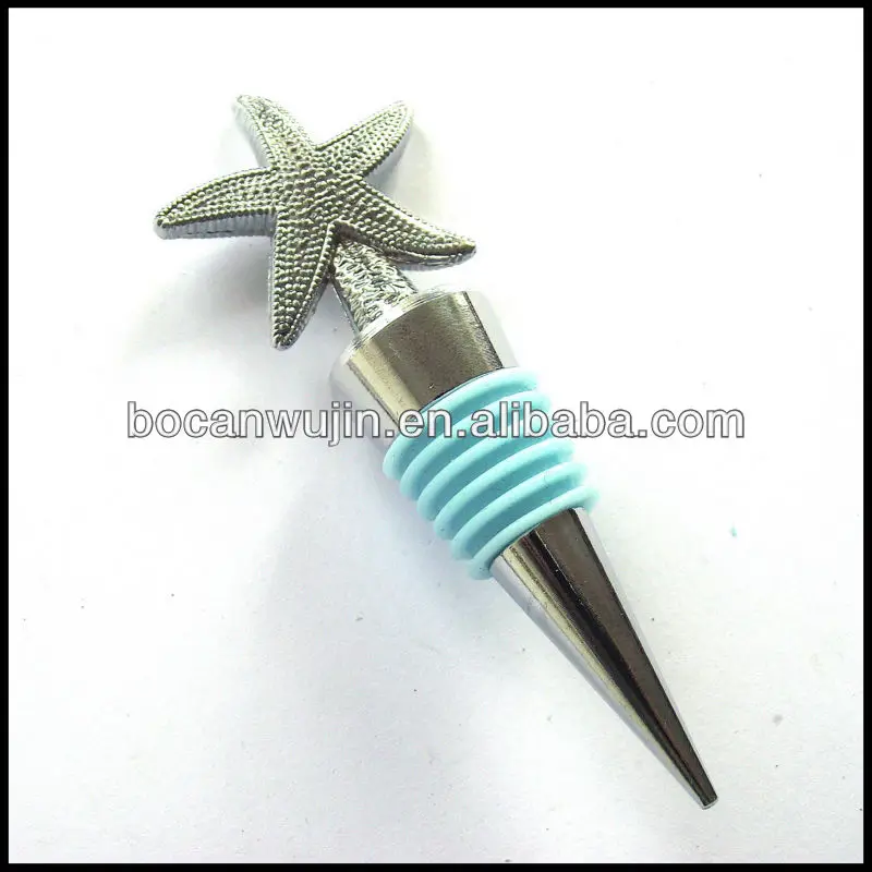 starfish pewter wine stoppers