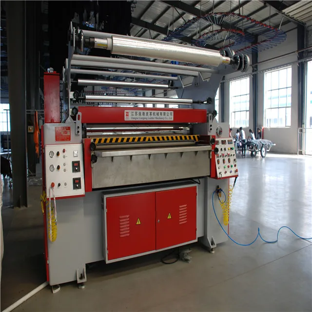 New ironing production making machine for leather film application