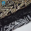 H3073 Heavy Tulle Glitter Sequins African Stretch Lace Evening Gown Cloth Fabric