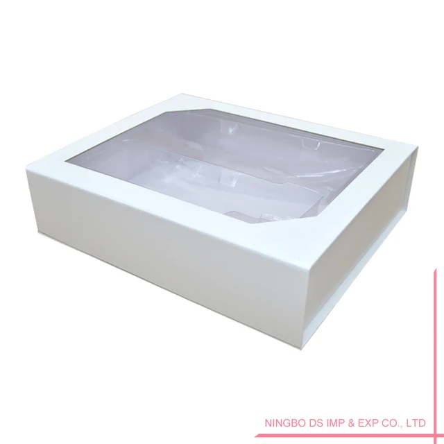 paper box cosmetic paper box with clear pvc window luxury