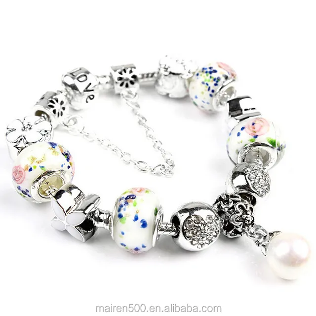 crystal gay bead bracelet