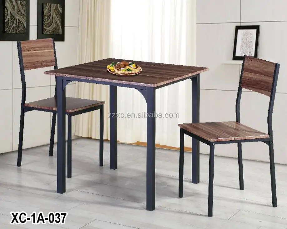 3 pieces space saving <strong>dining</strong> set with one table and two chairs