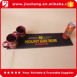 high quality pvc beer bar mat with drink logo