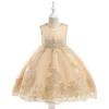 Luxury Boutique Frock New Design Girl Dress Fancy Children Party Clothing L9029